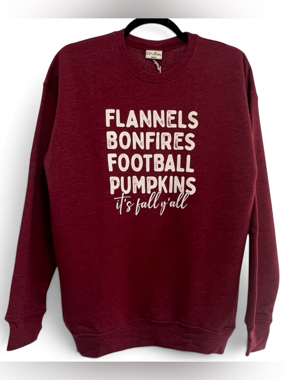 Flannels Bonfires Football Pumpkins Fall Graphic Sweatshirt - Brand New / SMALL